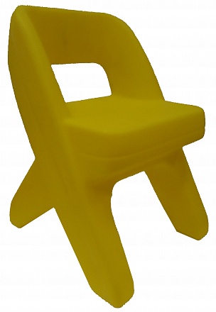 Детский стульчик, желтый 