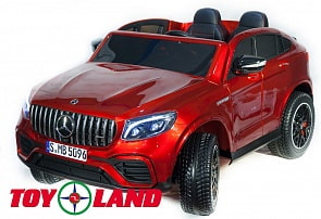 Электромобиль Mercedes-Benz AMG GLC63 2.0 Coupe 4x4 красного цвета, ToyLand, QLS-5688