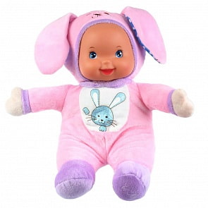 Интерактивный функциональный пупс с мягким телом - Зайка 32 см, 6 песен на стихи А.Барто (Карапуз, SLT-004-A-RU)