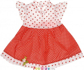 Одежда для кукол — платье красного цвета (Junfa Toys, GC18-28)