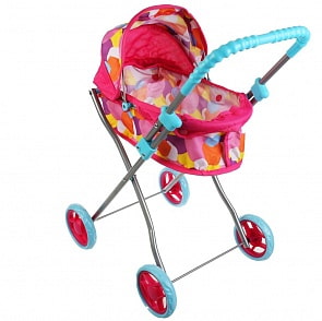 Коляска-люлька для кукол складная в пакете (Карапуз, 63CA-20-C5)