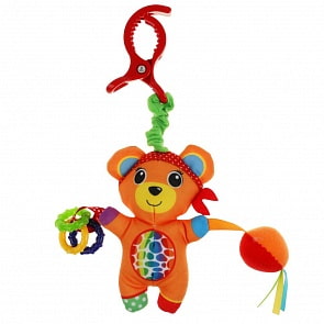 Текстильная игрушка-погремушка Мишка с мячиком (Умка, RPH-B5)