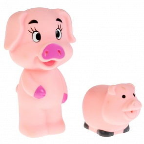 Игрушки для купания Свинки, 10 см и 5 см (Играем Вместе, LXB303-136)