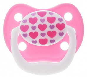 Пустышка PreVent классика с крышкой для девочек, 0-6 месяцев (DrBrowns, PV11305)