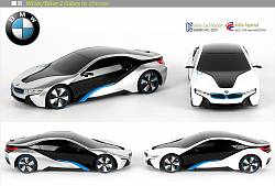 Радиоуправляемый автомобиль - BMW I8, 1:24 (Rastar, 48400) - миниатюра