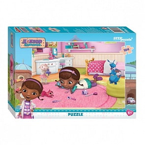 Пазлы Дисней - Доктор Плюшева, 104 детали (Step Puzzle, 82133)