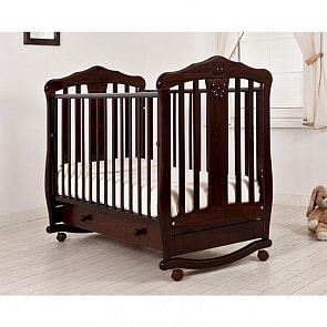 Кровать детская Гандылян К-2002-28 Доминик Люкс, махагон (Gandylyan, GAN-К-2002-28_махагон)