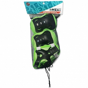 Комплект защиты для коленей, локтей, запястий, размер S в сетке (Next, PRSET(AT)-S-1sim)