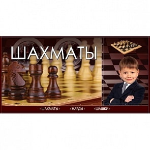 Шахматы 3-В-1: шахматы, нарды и шашки (Играем Вместе, D22040-R1)