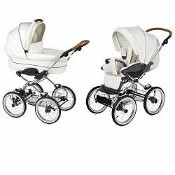 Коляска 2 в 1 - Navington Caravel, колеса 14", royal snow (Navington, W-WDZ02-00592) - миниатюра