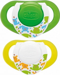Пустышка силиконовая 4+, яркая (Chicco, 5729.00)
