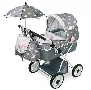 Коляска с рюкзаком и зонтиком серии Скай, 60 см. (DeCuevas, 85024)