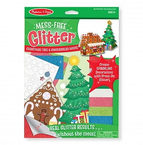 Аппликация из песка - Новогодняя ёлка и домик (Melissa&Doug, 8404_md)