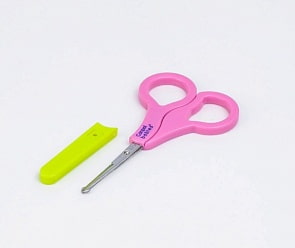 Ножницы безопасные в чехле, розовые, 0+ (Canpol, 250930591)