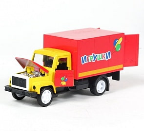 Машина металлическая инерционная - ГАЗ 3307 – Игрушки, со светом и звуком (Технопарк, CT10-055-6sim)