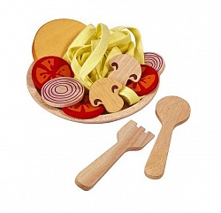 Игровой набор - Спагетти с овощами (Plan Toys, 3466) - миниатюра
