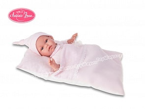 Интерактивная кукла Эрнеста в розовом, озвученная, 34 см. (Antonio Juan Munecas, 7028P)