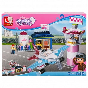 Конструктор Самолет с фигурками и аксессуарами, 284 детали (Sluban, M38-B0608)