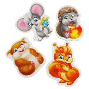 Мягкие пазлы Baby puzzle - Пушистики (Vladi Toys, VT1106-05)