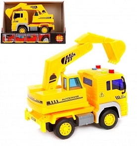 Экскаватор инерционный, свет и звук (Big Motors, WY510C)