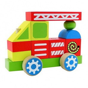 Конструктор-каталка - Пожарная машина (Alatoys, ККМ01)