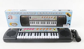 Детский электронный синтезатор с микрофоном (B1401176sim)