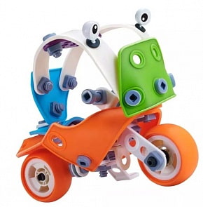 Конструктор гибкий – Мотоцикл, 90 деталей (Fun Red, FRCF007)