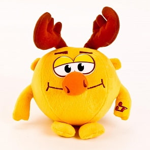 Озвученная мягкая игрушка Лосяш из мультсериала Смешарики, 10 см (Мульти-пульти, V91735/10)