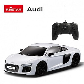 Машина на радиоуправлении 1:24 Audi R8 2015 Version, цвет Белый (Rastar, 72300W)