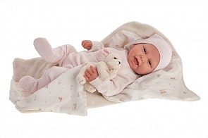 Кукла-реборн Сальвадора в розовом, 40 см (Antonio Juans Munecas, 8126)