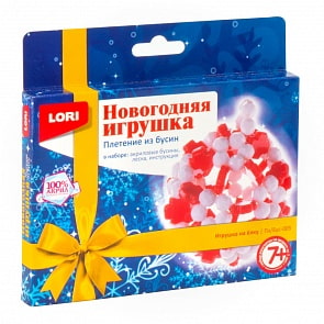 Плетение из бусин - Новогодняя игрушка. Игрушка на елку (Lori, Пз/Бус-005)