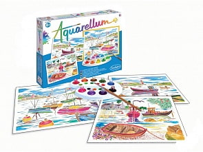 Акварельная раскраска – Кораблики (SentoSphere, 6190)