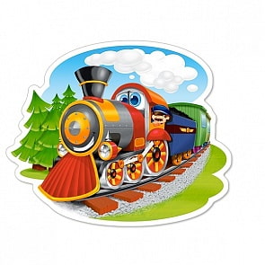 Пазлы Castorland - Паровозик, 15 деталей (Castorland, В-015153)