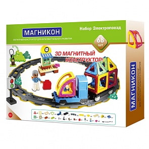 Конструктор – Электропоезд, 68 элементов (Магникон, МК-68)