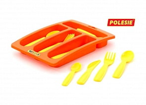 Лоток со столовыми приборами – Алиса, на 4 персоны (Полесье, п-40701)