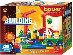 Конструктор серии «Стройка», 200 элементов (Кроха, 203b)