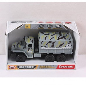 Инерционная машина из серии Автопарк – Пограничные войска, со светом и звуком, открывается дверь, 19,5 х 11 х 8 см. (Play Smart, Р41436)