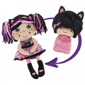 Плюшевая кукла Девчушка-вывернушка - Танюшка 2 в 1 (1toy, Т13639)