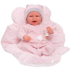 Кукла-младенец Паула в розовом 40 см мягконабивная (Munecas Antonio Juan ,S.L., 33112)