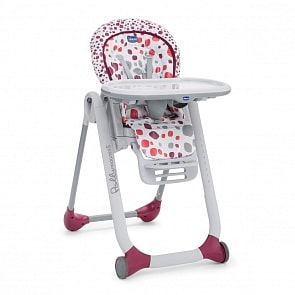 Стульчик Polly Progres 5 Cherry с 4 колесами (Chicco, 7933674st)