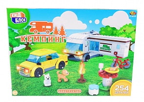 Конструктор Кид Блок - Кемпинг, 254 предметов (ABtoys, PT-00759)