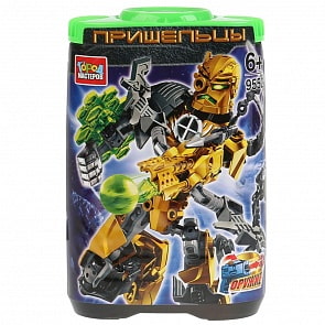 Конструктор - Пришелец, 55 деталей в банке (Город мастеров, 9552-ZH)