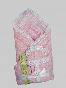 Одеяло на выписку - Фунтик, 4 предмета, розовое (Bombus, 6166-bm)
