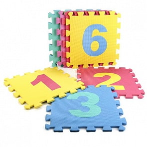 Коврик- пазл Союзмультфильм с цифрами, 10 сегментов (Играем Вместе, B25273NUM-CRTsim)