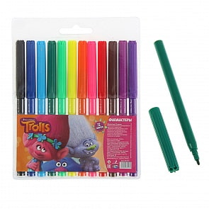 Фломастеры Тролли 12 цветов (CENTRUM, 87517)