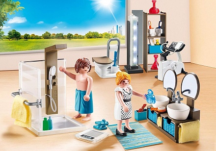 Игровой набор – Кукольный дом: Ванная, свет 