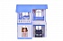 Дом для кукол Алиса, бело-синий, с мебелью  - миниатюра №1