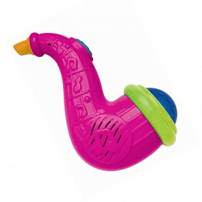 Детский музыкальный инструмент - Саксофончик розовый, песенки и свет (Азбукварик, 28329-6)