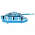 Модель танка T-90 13 см со светом и звуком башня вращается инерционный   - миниатюра №3