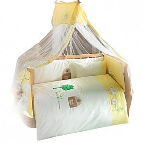 Комплект из 4 предметов серии Fluffy Sheep, White-Yellow (Kidboo, 00-0013047)